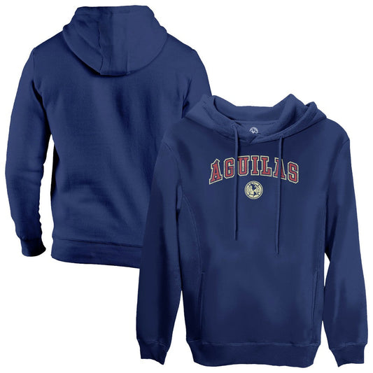 Club America 1863FC Athletic Wordmark Fleece Pullover Hoodie Discount - Navy