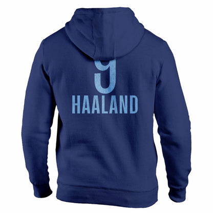 Erling Haaland Manchester City 1863FC Player Fleece Pullover Hoodie Discount - Navy