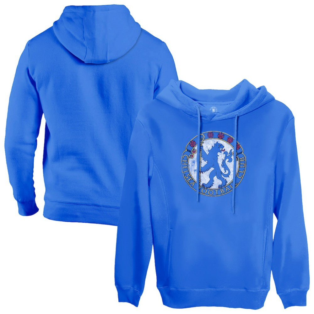 Chelsea 1863FC Retro Color Badge Fleece Pullover Hoodie on sale - Blue