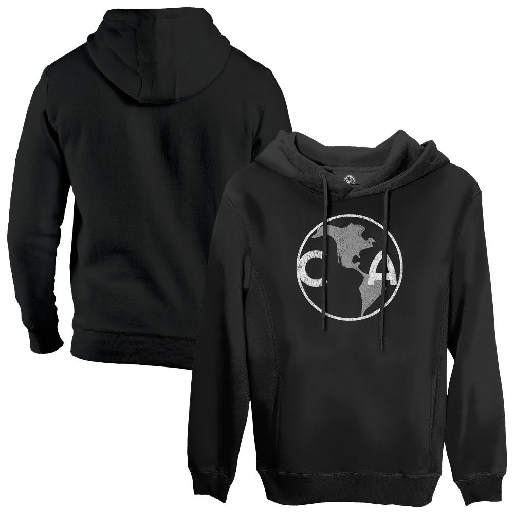 Club America 1863FC Retro Badge Pullover Hoodie Discount - Black