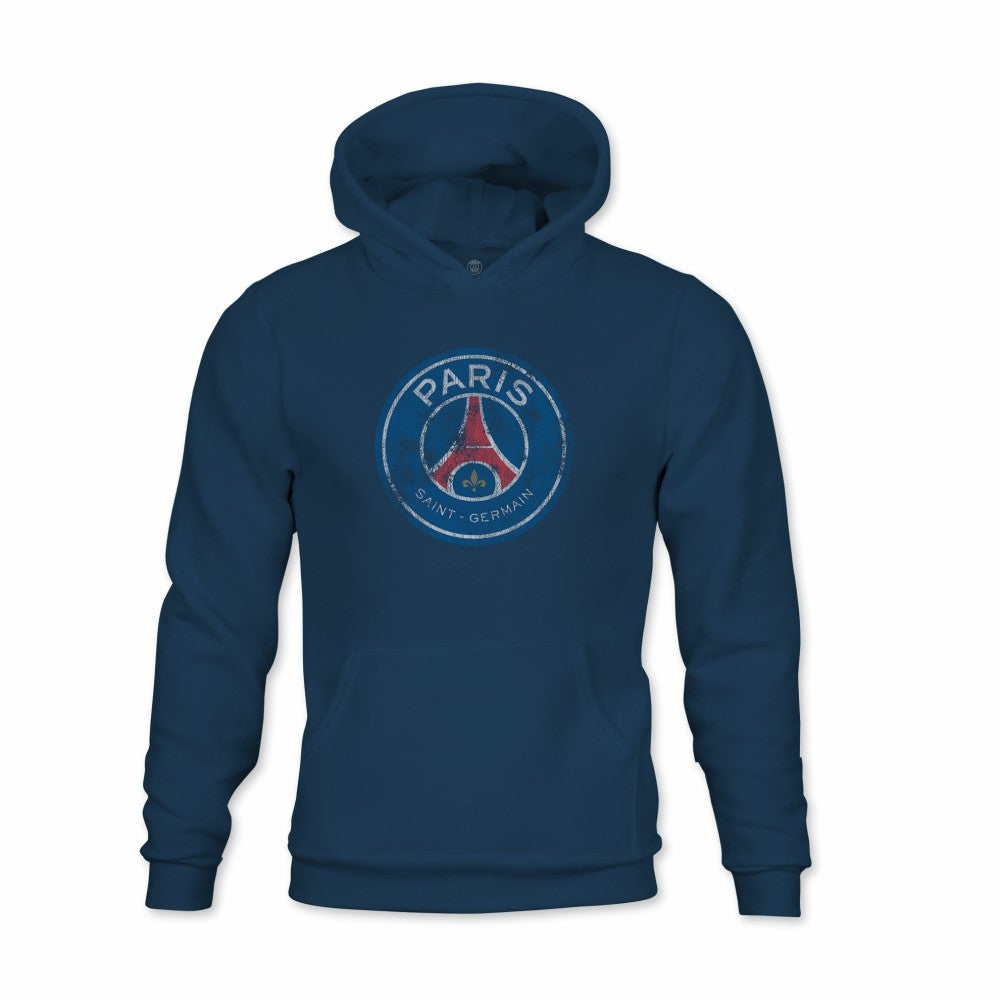Paris Saint-Germain 1863FC Youth Color Badge Fleece Pullover Hoodie on sale - Navy