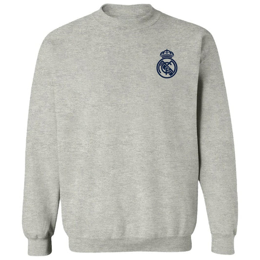 Real Madrid Vive La Fete Women's Impressions Artwork Pullover Sweatshirt Discount - Gray