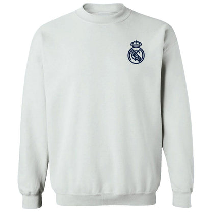 Real Madrid Vive La Fete Women's Impressions Artwork Pullover Sweatshirt  Discount - White
