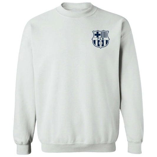 Barcelona Vive La Fete Women's Impressions Artwork Pullover Sweatshirt  on sale - White
