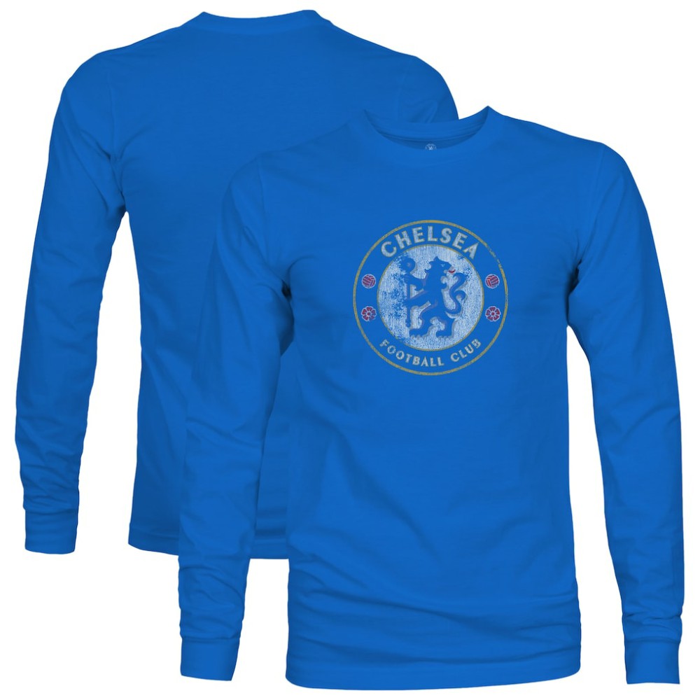 Chelsea 1863FC Color Badge Long Sleeve T-Shirt on sale - Blue