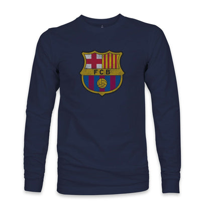 Barcelona 1863FC Color Badge Long Sleeve T-Shirt on sale - Navy