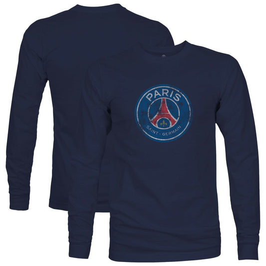 Paris Saint-Germain 1863FC Color Badge Long Sleeve T-Shirt on sale - Navy