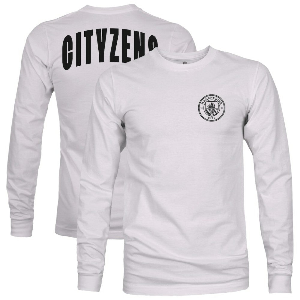 Manchester City 1863FC  Back Team Arch Long Sleeve T-Shirt Discount - Gray