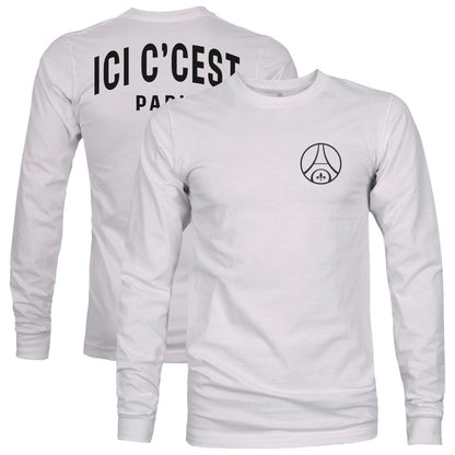 Paris Saint-Germain 1863FC  Back Team Arch Long Sleeve T-Shirt on sale - Gray
