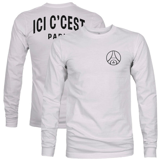 Paris Saint-Germain 1863FC  Back Team Arch Long Sleeve T-Shirt on sale - Gray