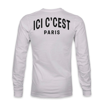 Paris Saint-Germain 1863FC  Back Team Arch Long Sleeve T-Shirt on sale - Gray