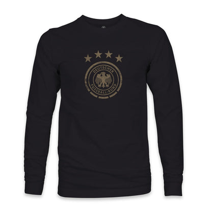 Germany National Team 1863FC Mono Badge Long Sleeve T-Shirt for sale - Black