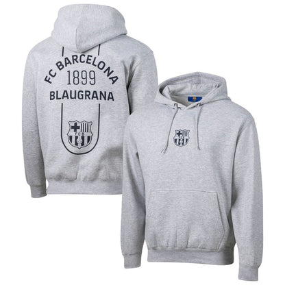 Barcelona Sport Design Sweden Streetwear Relaxed Pullover Hoodie on sale - Heather Gray