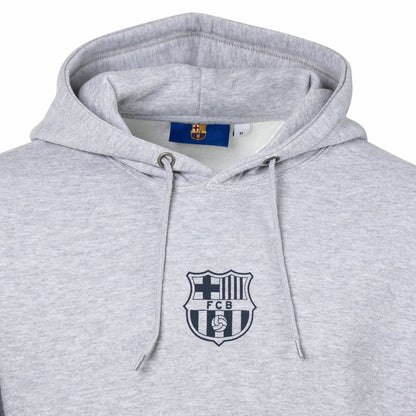 Barcelona Sport Design Sweden Streetwear Relaxed Pullover Hoodie on sale - Heather Gray