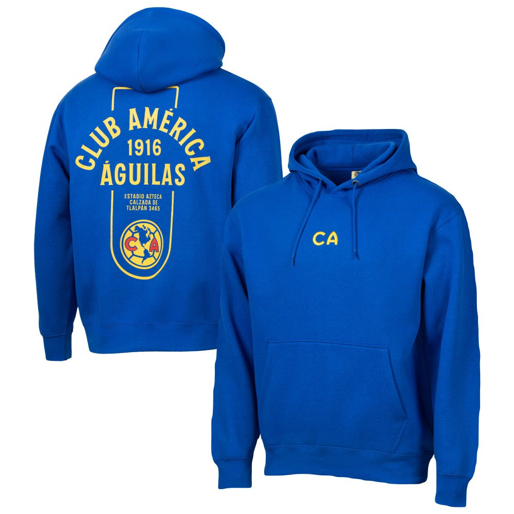 Club America Sport Design Sweden Youth Streetwear Relaxed Hoodie Discount - Royal