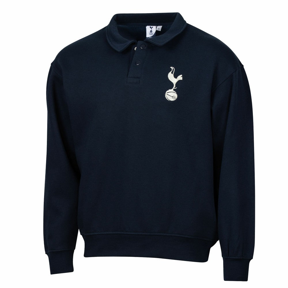 Tottenham Hotspur Sport Design Sweden Retro Relaxed Fleece Sweatshirt Sale - Navy