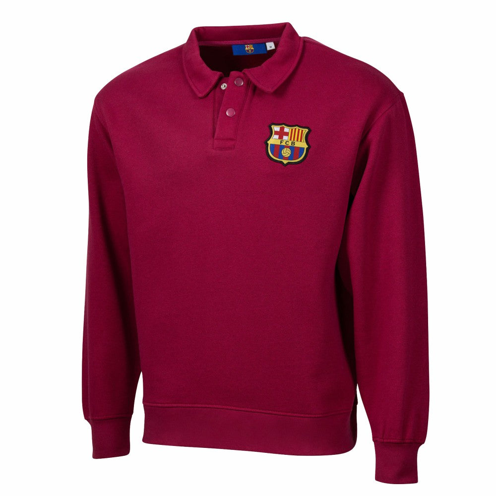 Barcelona Sport Design Sweden Retro Relaxed Fleece Sweatshirt on sale - Red