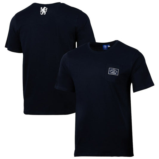 Chelsea Sport Design Sweden Relaxed Post Match Pocket T-Shirt on sale - Navy