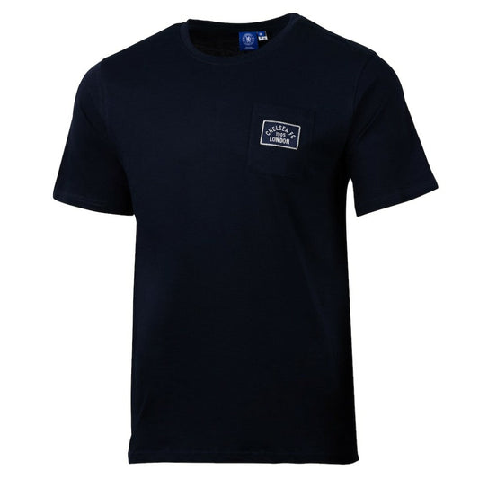 Chelsea Sport Design Sweden Relaxed Post Match Pocket T-Shirt on sale - Navy