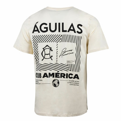 Club America Sport Design Sweden Everyday Relaxed T-Shirt Discount - Cream