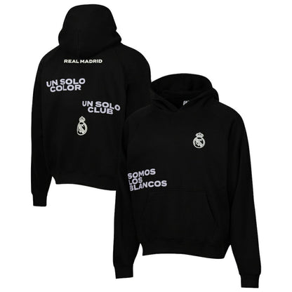 Real Madrid Sport Design Sweden Overtime Oversized Raglan Hoodie Discount - Black