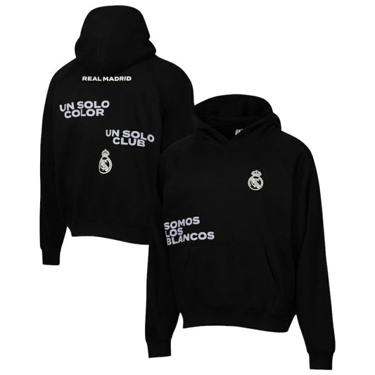 Real Madrid Sport Design Sweden Overtime Oversized Raglan Hoodie Discount - Black