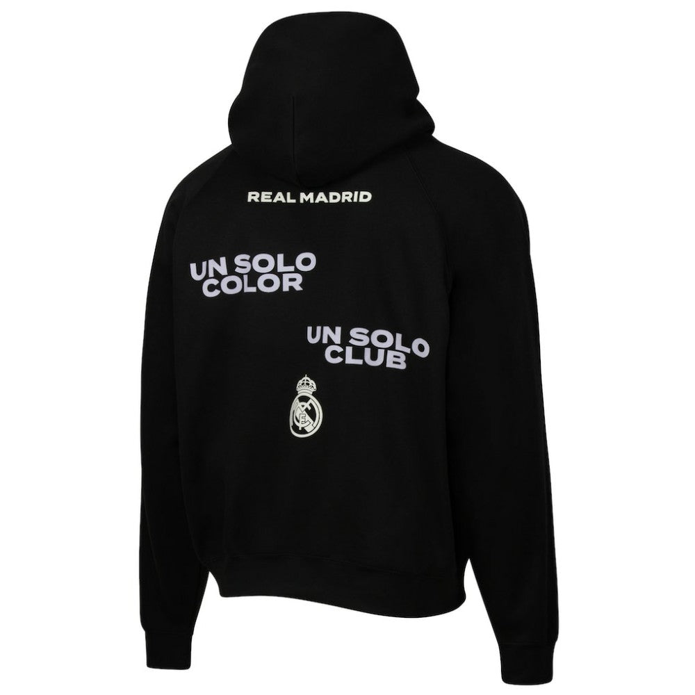 Real Madrid Sport Design Sweden Overtime Oversized Raglan Hoodie Discount - Black