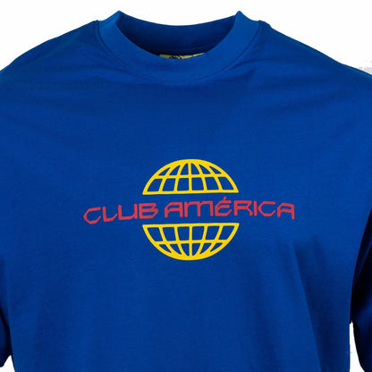 Club America Sport Design Sweden Worldwide Oversized T-Shirt Discount - Royal