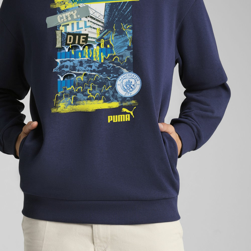 Manchester City ftblNRGY+ Pullover Hoodie Discount - Navy