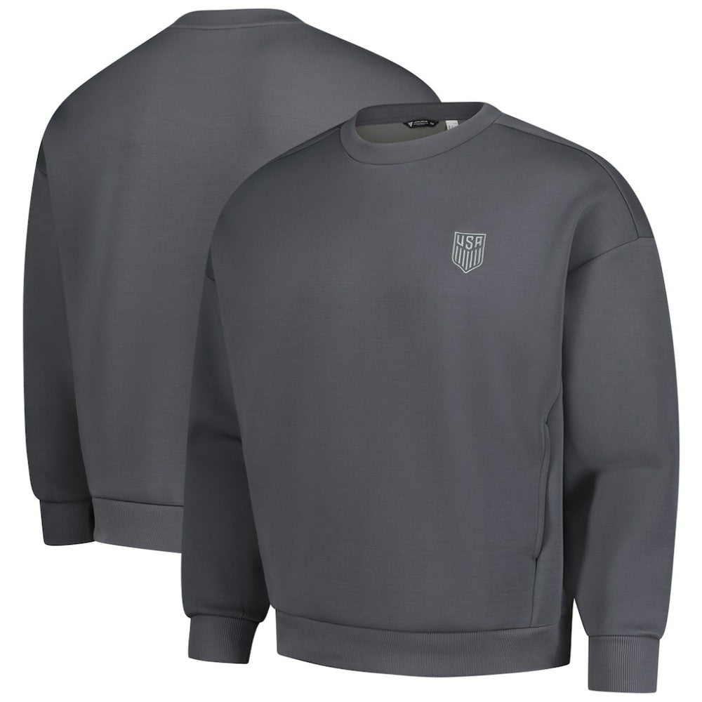 USMNT Levelwear Luxe Signature Lineage Tri-Blend Pullover Sweatshirt on sale - Gray