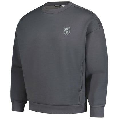 USMNT Levelwear Luxe Signature Lineage Tri-Blend Pullover Sweatshirt on sale - Gray
