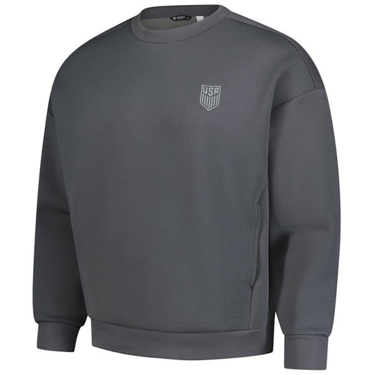 USMNT Levelwear Luxe Signature Lineage Tri-Blend Pullover Sweatshirt on sale - Gray