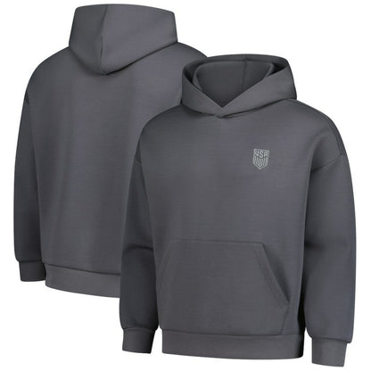 USMNT Levelwear Luxe Signature Tri-Blend Pullover Hoodie for sale - Gray