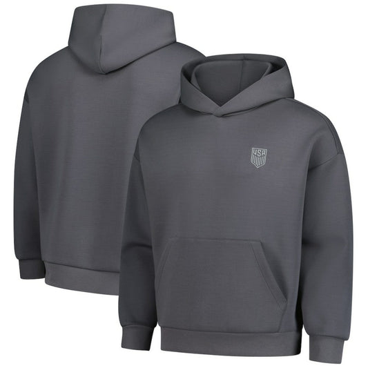 USMNT Levelwear Luxe Signature Tri-Blend Pullover Hoodie for sale - Gray