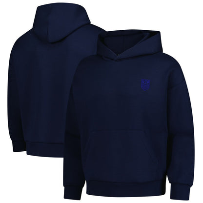 USMNT Levelwear Luxe Signature Tri-Blend Pullover Hoodie for sale - Navy