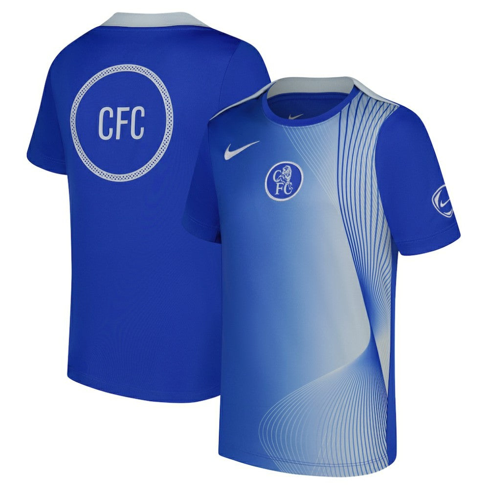 Chelsea Youth 2025/26 Third Academy Pro Pre-Match Dri-Fit Top on sale - Blue