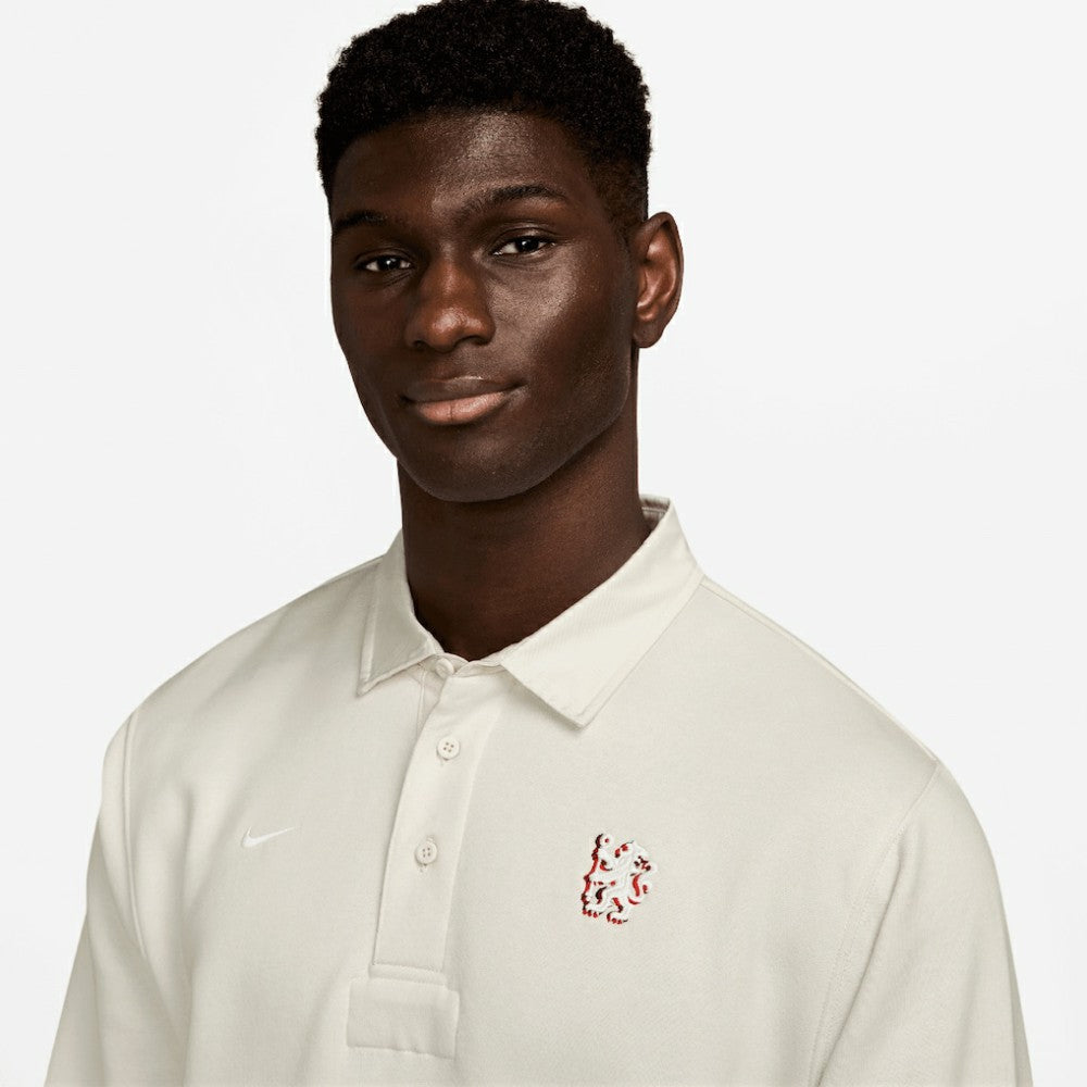 Chelsea Club Long Sleeve Polo on sale - Cream