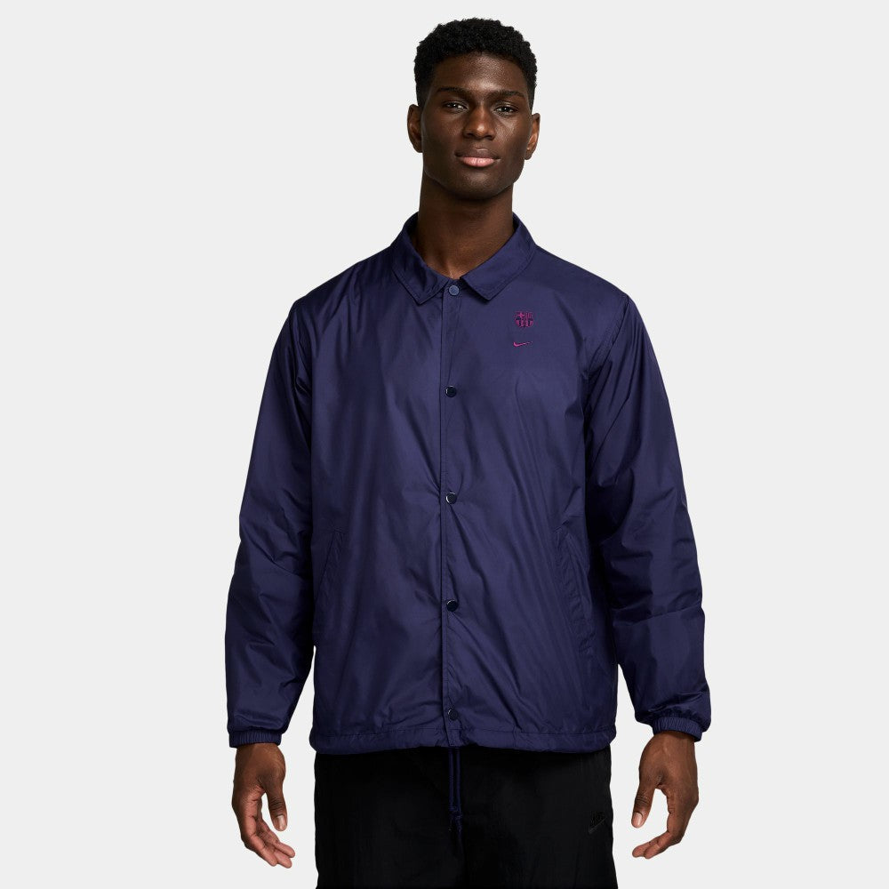 Barcelona Club Coaches Full-Snap Jacket on sale - Navy