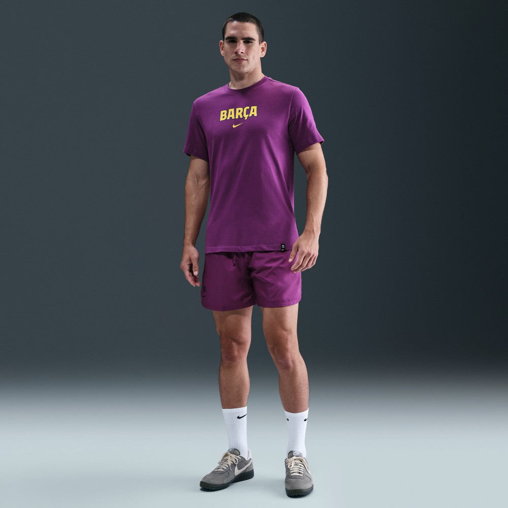 Barcelona 2025/26 Wordmark T-Shirt on sale - Purple