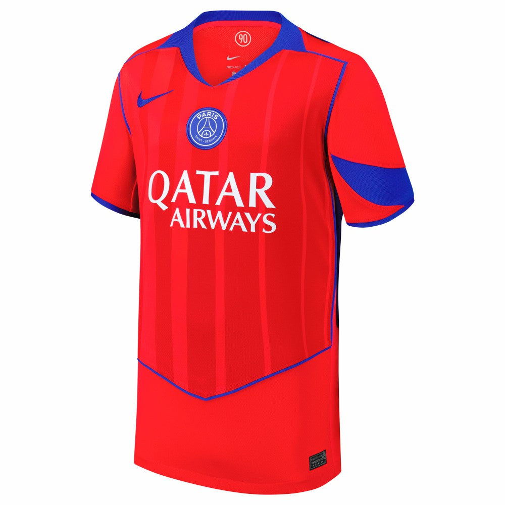 Paris Saint-Germain Youth 2025/26 Third Replica Jersey on sale - Red