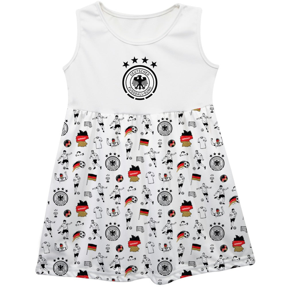 Germany National Team Vive La Fete Girls Infant Impressions Artwork Tank Top Dress for sale - White