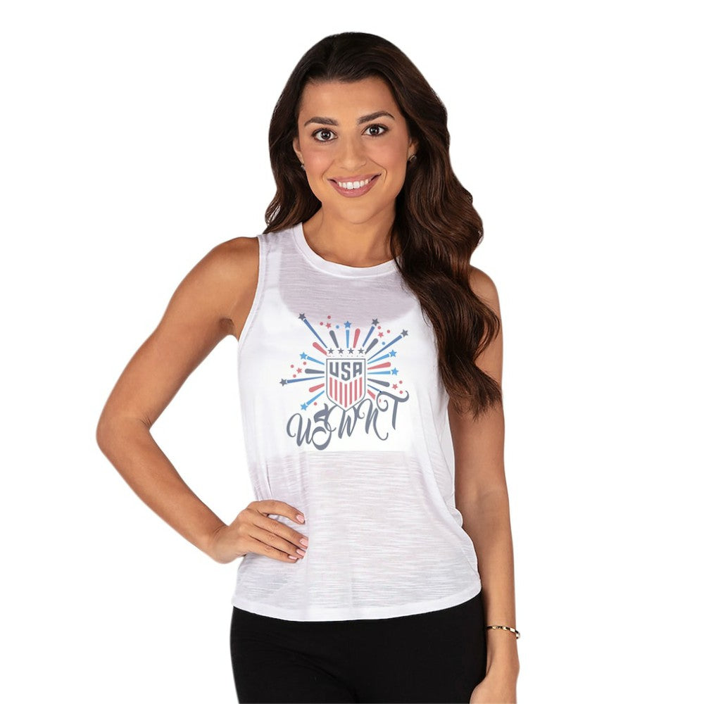 USWNT Concepts Sport Women's Infuse Knit Tank Top on sale - White