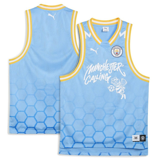 Manchester City 2025 FIFA Club World Cup dryCELL Basketball Jersey Discount - Light Blue