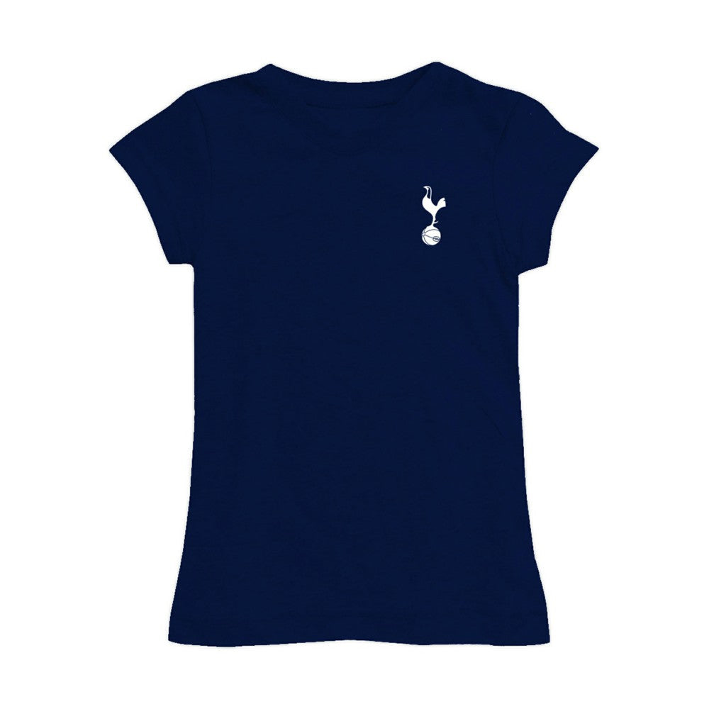 Tottenham Hotspur Vive La Fete Girls Youth Color Badge Fitted T-Shirt Sale - Navy