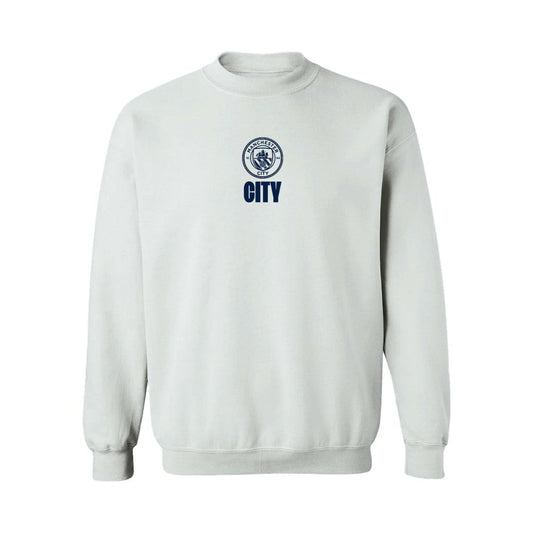 Manchester City Vive La Fete Women's Color Badge Pullover Sweatshirt Discount - White
