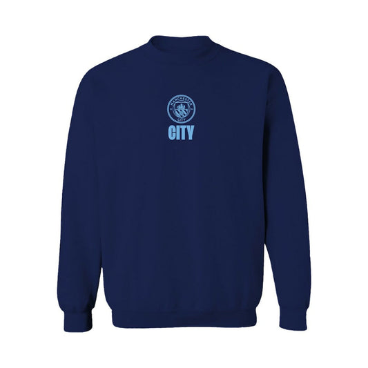Manchester City Vive La Fete Women's Color Badge Pullover Sweatshirt Discount - Navy