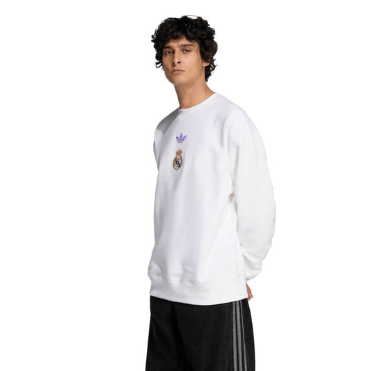 Real Madrid Lifestyler Sweatshirt Discount - White