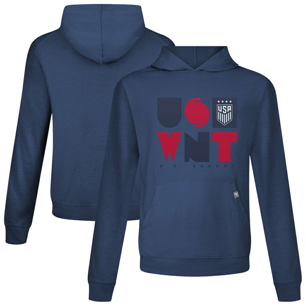 USWNT Levelwear Relay Full On Pullover Hoodie on sale - Navy