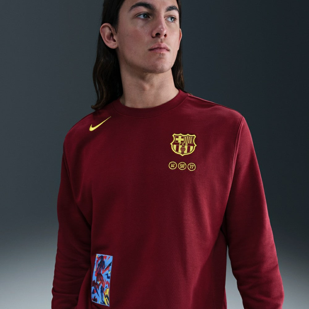 Barcelona Special Edition Club Fleece Sweatshirt on sale - Red