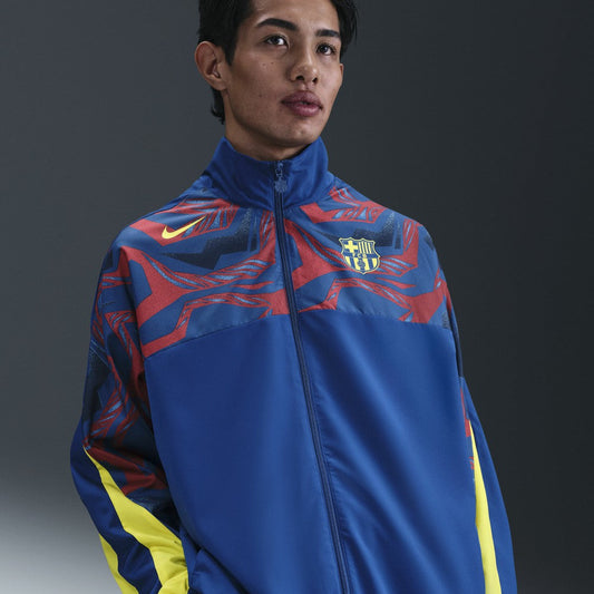 Barcelona Special Edition Street Woven Full-Zip Jacket on sale - Blue